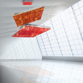 Patrizia Volpato / Chandeliers / Magma Handcrafted Amethyst Crystal 24 Karat Gold