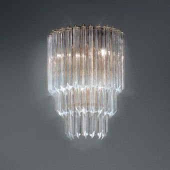 Patrizia Volpato / Wall Sconces / Cristalli Murano Glass 24 Karat Gold PV-5084-APP