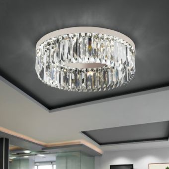 Patrizia Volpato / Semi-Flush Mounts / Cristalli Murano Glass 24 Karat Gold PV-5085-PL