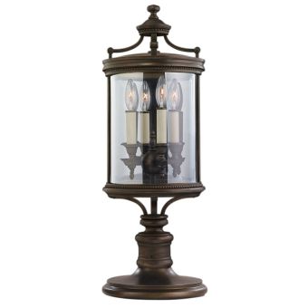 Fine Art Handcrafted Lighting / Outdoor Adjustable Pier/Post Mount / Louvre 28" 559483
