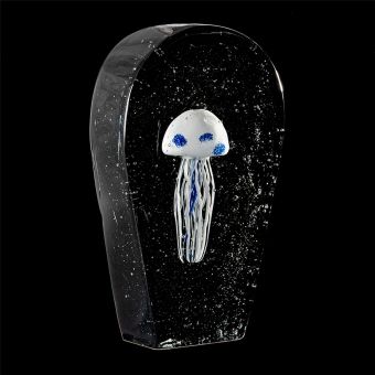 Italian Luxury Lighting / Animal Sculptures / Aquarium Jellyfish in Murano Glass 6022 1 BLK