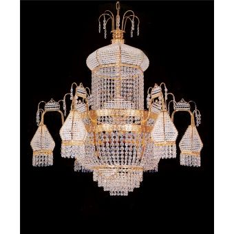 Italian Luxury Lighting / Chandeliers / Empire Crystal 32 Lights 7220 120
