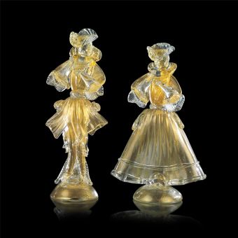 Italian Luxury Lighting / Figurative Sculptures / Venetian Figures in Murano Glass 759 2 TOR