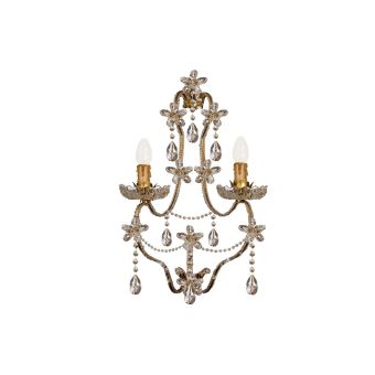 Mechini / Wall Lights / Wrought Iron with Bohemian Crystal A179/2