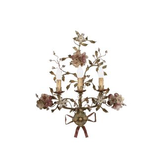 Mechini / Wall Lights / Bohemian Crystal and Murano Glass A241/3