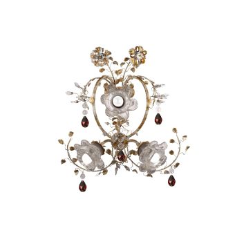 Mechini / Wall Lights / Colored Bohemian Crystal and Murano Glass A276/3