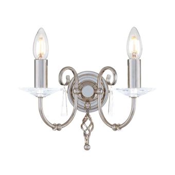 Elstead Lighting / Wall Lights / Aegean 2 Polished Nickel