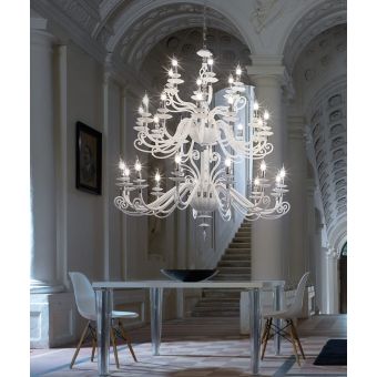 Euroluce Lampadari / Chandeliers / Alicante White L12+12+6