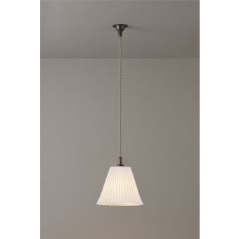 Original BTC / Pendants & Suspension Lights /  Antique Brass Pleat Large