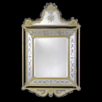 Glass & Glass Murano / Murano wall mirror / ART. MIR 320