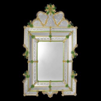 Glass & Glass Murano / Murano wall mirror / ART. MIR 360