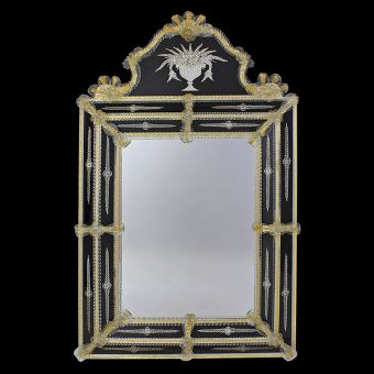 Glass & Glass Murano / Murano wall mirror / ART. MIR 370