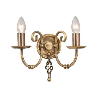 Elstead Lighting / Wall Lights / Artisan 2 Aged Brass