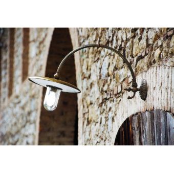Aldo Bernardi / Applique, Outdoor Lamp, Pole-head Applique / Baretton - Brass Lamps