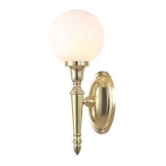 Elstead Lighting / Wall Lights / Dryden 1 Bathroom Polished Brass