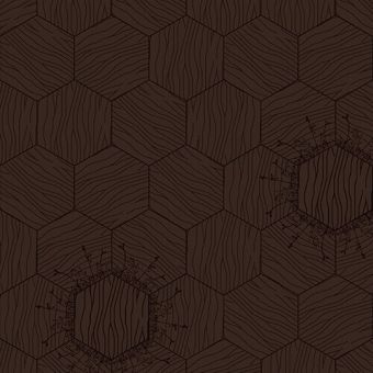 Bisazza / Wood - Decorations / Floral Moka