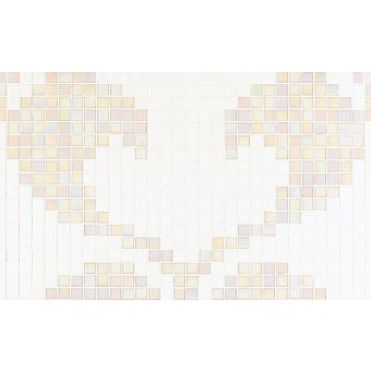Bisazza / Mosaico - Decorations / Hearts White (Modern)