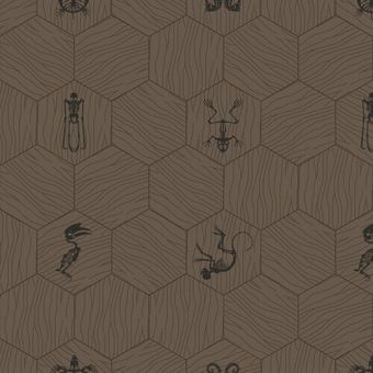 Bisazza / Wood - Decorations / New Gingham Marron Glacé