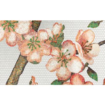 Bisazza / Mosaico - Decorations / Peachtree Oro Bianco (Flora)