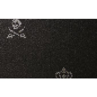 Bisazza / Mosaico - Decorations / Skulls & Crowns Black (Luxe)