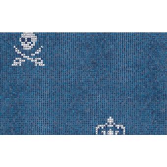 Bisazza / Mosaico - Decorations / Skulls & Crowns Blue (Luxe)