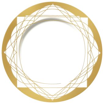 Le Porcellane / Plates & Bowls Tabletop / Baroqeat Gold 5858