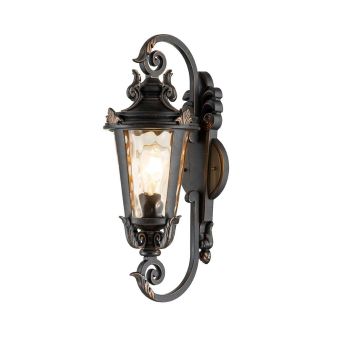 Elstead Lighting / Outdoor Wall Lights / Baltimore Medium Lantern Weathered Bronze