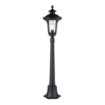 Elstead Lighting / Outdoor Post Lights / Chicago Small Pillar Lantern Textured Black