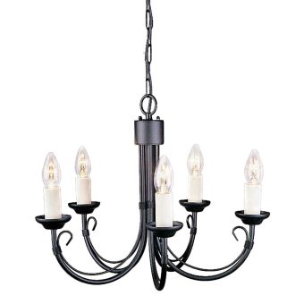 Elstead Lighting / Chandeliers / Chartwell 5 Black