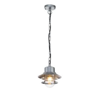 Elstead Lighting / Outdoor Pendant Lights / Copenhagen Chain Lantern Silver