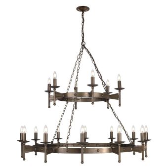 Elstead Lighting / Chandeliers / Cromwell 18 Light Chandelier - Old Bronze