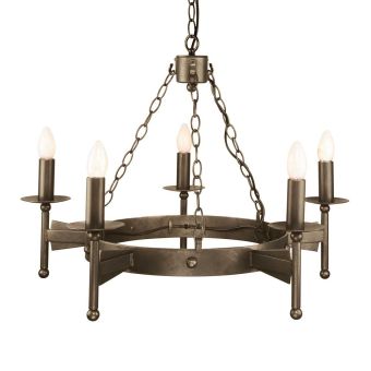 Elstead Lighting / Chandeliers / Cromwell 5 Old Bronze