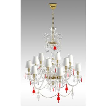Italian Luxury Lighting / Chandeliers / Elegance Crystal 12 Lights D1204 012