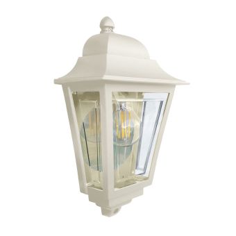 Elstead Lighting / Outdoor Wall Lights / Deco Lane Half Lantern Cream