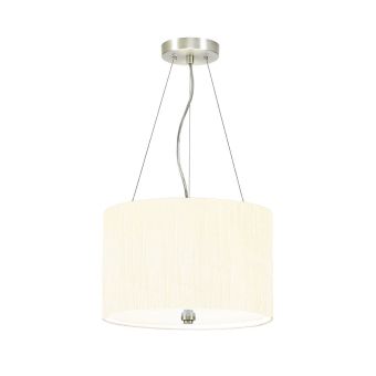 Elstead Lighting / Pendants & Suspension Lights / Pearce 14 Polished Chrome with Ivory Shade