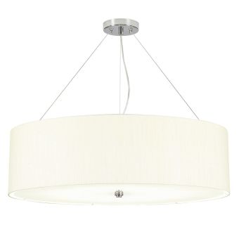 Elstead Lighting / Pendants & Suspension Lights / Pearce 30 Polished Chrome with Ivory Shade