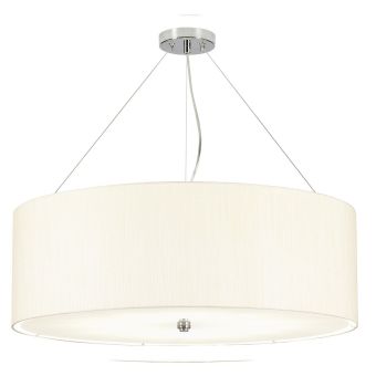Elstead Lighting / Pendants & Suspension Lights / Pearce 34 Polished Chrome with Ivory Shade
