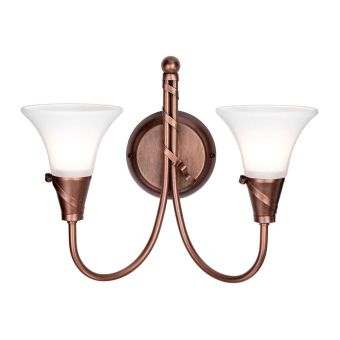 Elstead Lighting / Wall Lights / Emily 2 Copper Patina