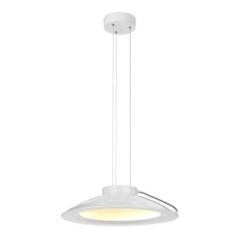 Elstead Lighting / Pendant Lights / Europa 1 Large LED White Painted