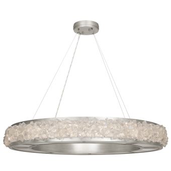 Fine Art Handcrafted Lighting / Pendant Lights / Arctic Halo 38″ Round 878040