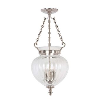 Elstead Lighting / Pendant Lights / Finsbury Park 3 Medium Polished Nickel