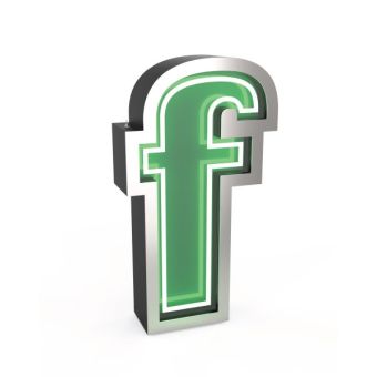 DelightFULL / Floor or Wall Lamps / Light Letter F | Graphic Letters "F"
