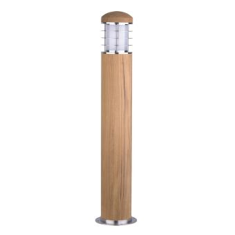 Elstead Lighting / Outdoor Bollard Lights / Poole 1 Teak and Stainless Steel