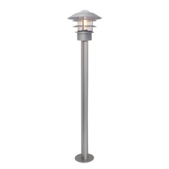 Elstead Lighting / Outdoor Bollard Lights / Helsingor 1 Lantern Silver