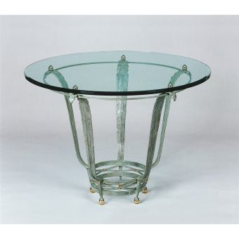 Round Dining Table with Glass Top HF2015TA-140 by Officina Ciani