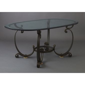 Dining Table from Wrought Iron HF2031TA Conchiglia by Officina Ciani