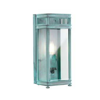 Elstead Lighting / Outdoor Wall Lights / Holborn Small Half Lantern Verdigris