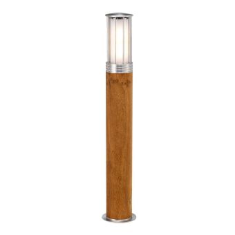 Elstead Lighting / Outdoor Bollard Lights / Hornsea 1 Teak with Stainless Steel