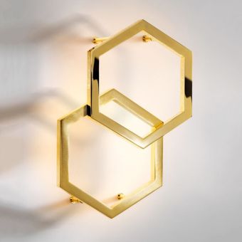 Hexagon Wall Sconce by Il Paralume Marina