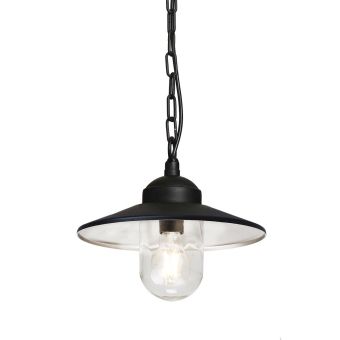 Elstead Lighting / Outdoor Pendant Lights / Klampenborg Chain Lantern Black
